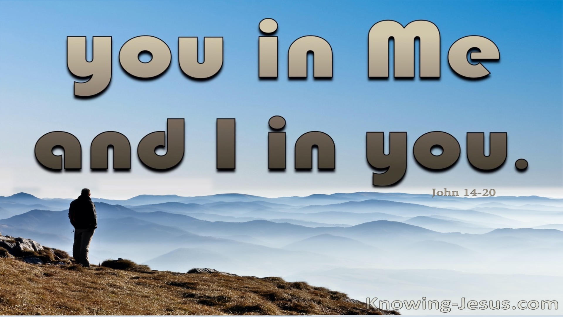 John 14:20 You Will Know That You Are In Me And I Am In You (brown)